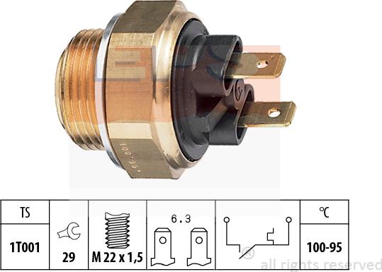 MDR EPS-1850 019 - Termoslēdzis, Radiatora ventilators ps1.lv