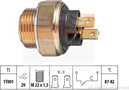 MDR EPS-1850 017 - Termoslēdzis, Radiatora ventilators ps1.lv