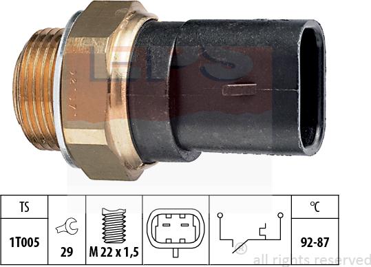 MDR EPS-1850 031 - Termoslēdzis, Radiatora ventilators ps1.lv