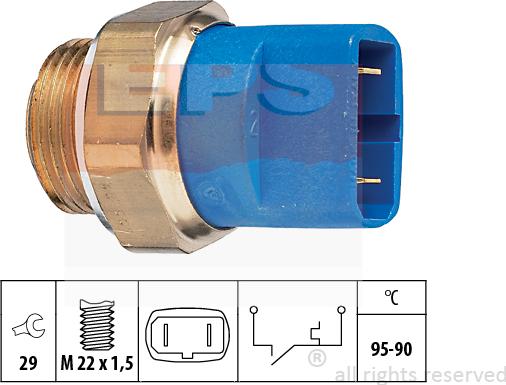 MDR EPS-1850 032 - Termoslēdzis, Radiatora ventilators ps1.lv