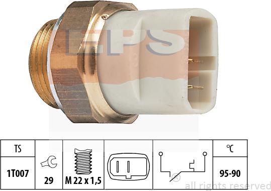 MDR EPS-1850 027 - Termoslēdzis, Radiatora ventilators ps1.lv