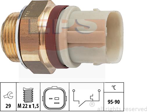 MDR EPS-1850 197 - Termoslēdzis, Radiatora ventilators ps1.lv