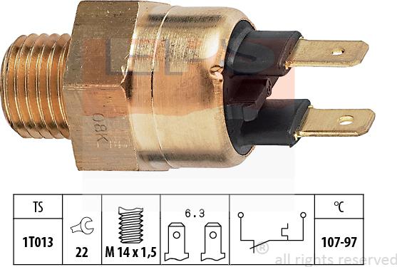 MDR EPS-1850 141 - Termoslēdzis, Radiatora ventilators ps1.lv