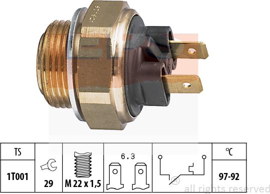 MDR EPS-1850 111 - Termoslēdzis, Radiatora ventilators ps1.lv