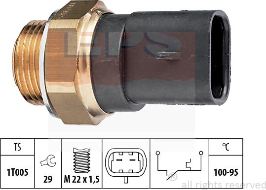 MDR EPS-1850 117 - Termoslēdzis, Radiatora ventilators ps1.lv