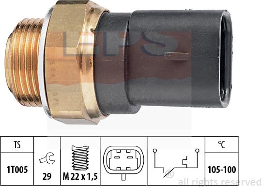 MDR EPS-1850 241 - Termoslēdzis, Radiatora ventilators ps1.lv