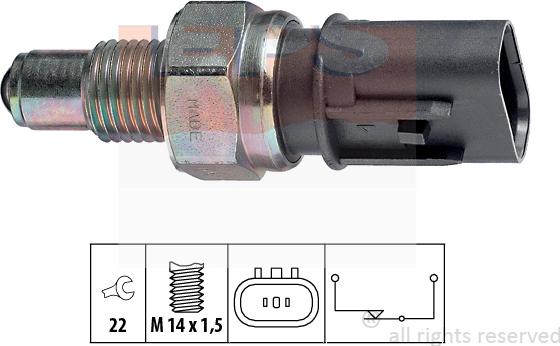 MDR EPS-1860 084 - Slēdzis, Atpakaļgaitas signāla lukturis ps1.lv