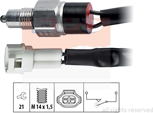 MDR EPS-1860 119 - Slēdzis, Atpakaļgaitas signāla lukturis ps1.lv