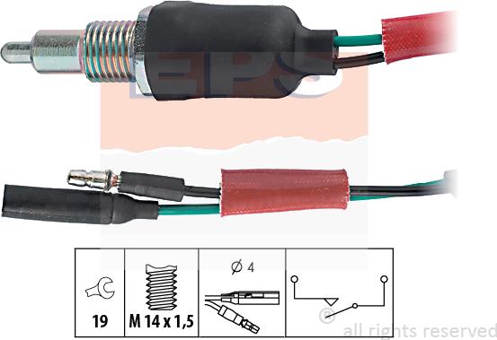 MDR EPS-1860 135 - Slēdzis, Atpakaļgaitas signāla lukturis ps1.lv