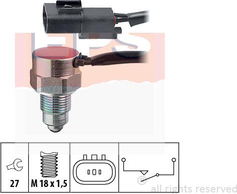 MDR EPS-1860 319 - Slēdzis, Atpakaļgaitas signāla lukturis ps1.lv