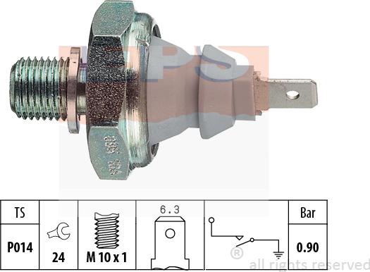 MDR EPS-1800 095 - Devējs, Eļļas spiediens ps1.lv