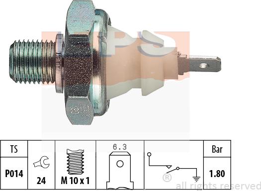 MDR EPS-1800 045 - Devējs, Eļļas spiediens ps1.lv