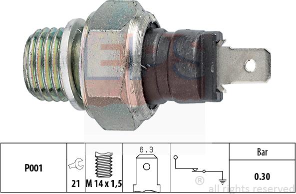 MDR EPS-1800 005 - Devējs, Eļļas spiediens ps1.lv