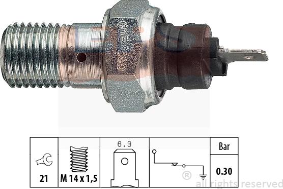 MDR EPS-1800 003 - Devējs, Eļļas spiediens ps1.lv