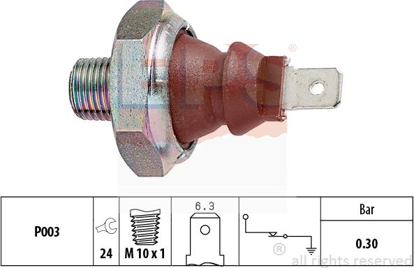 MDR EPS-1800 010 - Devējs, Eļļas spiediens ps1.lv