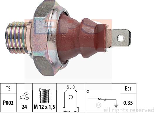 MDR EPS-1800 026 - Devējs, Eļļas spiediens ps1.lv