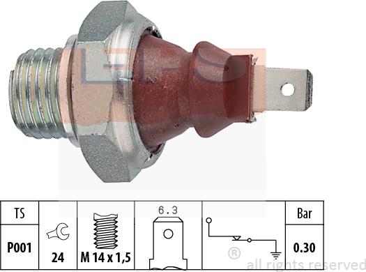 MDR EPS-1800 023 - Devējs, Eļļas spiediens ps1.lv