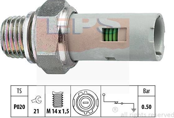 MDR EPS-1800 151 - Devējs, Eļļas spiediens ps1.lv