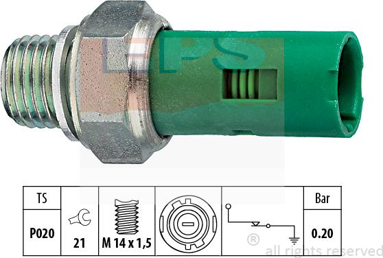 MDR EPS-1800 131 - Devējs, Eļļas spiediens ps1.lv