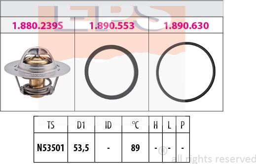 MDR EPS-1880 499 - Termostats, Dzesēšanas šķidrums ps1.lv