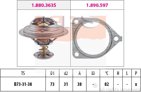 MDR EPS-1880 441 - Termostats, Dzesēšanas šķidrums ps1.lv