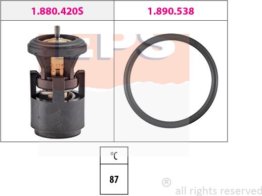 MDR EPS-1880 420 - Termostats, Dzesēšanas šķidrums ps1.lv