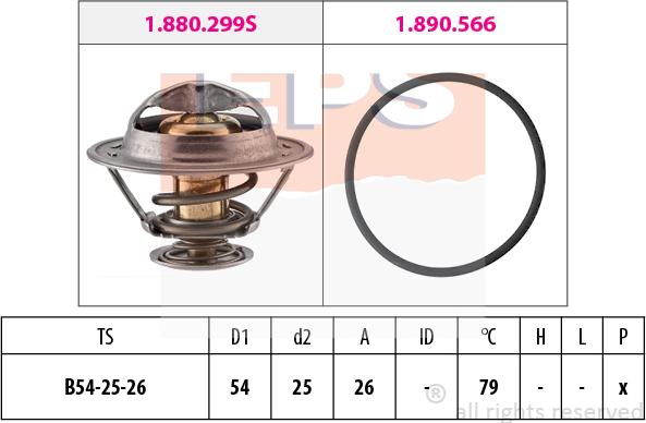 MDR EPS-1880 525 - Termostats, Dzesēšanas šķidrums ps1.lv