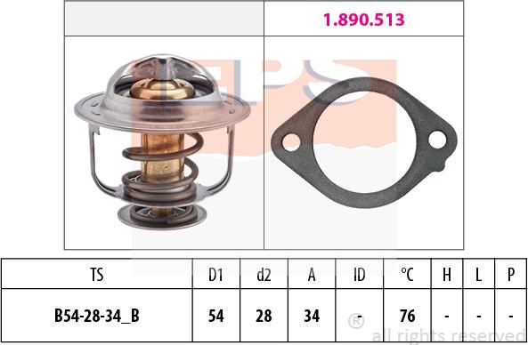 MDR EPS-1880 521 - Termostats, Dzesēšanas šķidrums ps1.lv