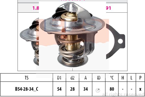 MDR EPS-1880 694S - Termostats, Dzesēšanas šķidrums ps1.lv