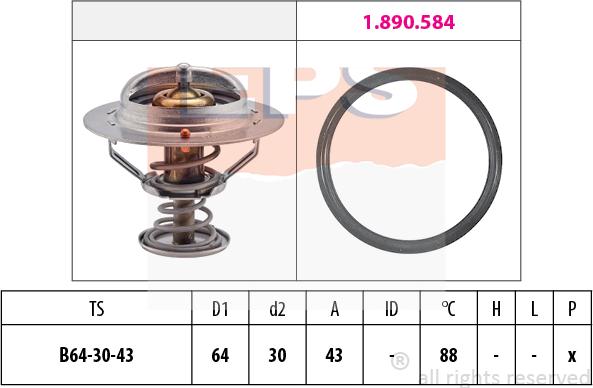 MDR EPS-1880 651 - Termostats, Dzesēšanas šķidrums ps1.lv