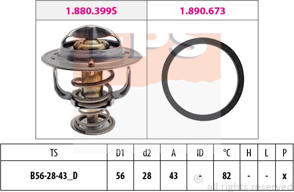 MDR EPS-1880 683 - Termostats, Dzesēšanas šķidrums ps1.lv