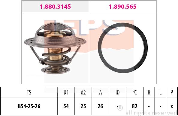 MDR EPS-1880 677 - Termostats, Dzesēšanas šķidrums ps1.lv