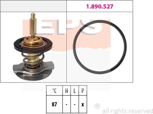 MDR EPS-1880 807 - Termostats, Dzesēšanas šķidrums ps1.lv