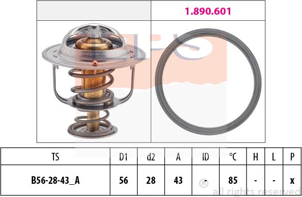 MDR EPS-1880 398 - Termostats, Dzesēšanas šķidrums ps1.lv