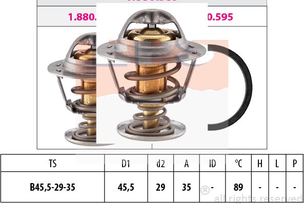 MDR EPS-1880 389S - Termostats, Dzesēšanas šķidrums ps1.lv