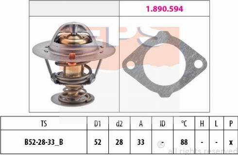 MDR EPS-1880 387 - Termostats, Dzesēšanas šķidrums ps1.lv