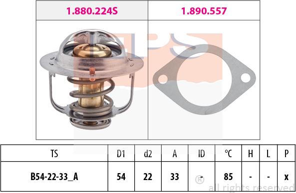 MDR EPS-1880 335 - Termostats, Dzesēšanas šķidrums ps1.lv