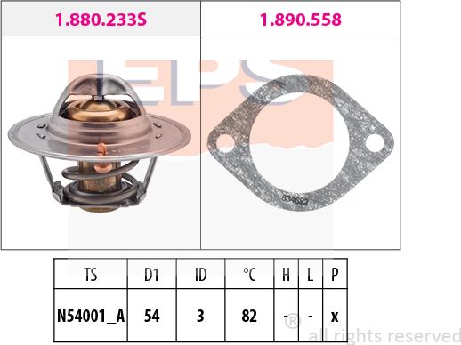 MDR EPS-1880 329 - Termostats, Dzesēšanas šķidrums ps1.lv