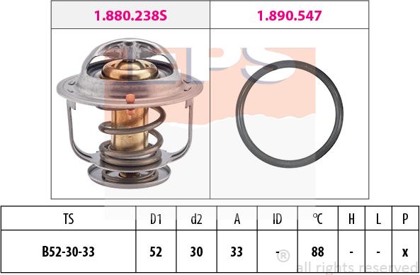 MDR EPS-1880 269 - Termostats, Dzesēšanas šķidrums ps1.lv