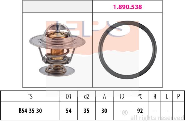 MDR EPS-1880 279 - Termostats, Dzesēšanas šķidrums ps1.lv