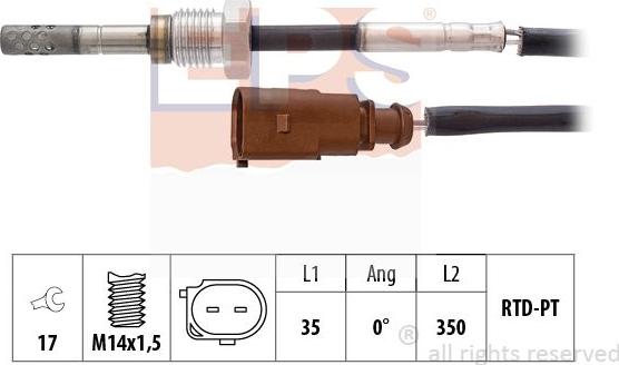 MDR EPS-1220 063 - Devējs, Izplūdes gāzu temperatūra ps1.lv