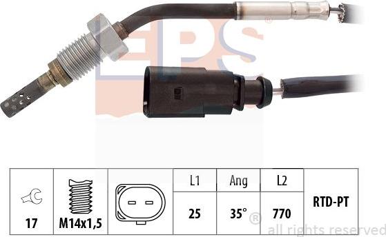 MDR EPS-1220 003 - Devējs, Izplūdes gāzu temperatūra ps1.lv