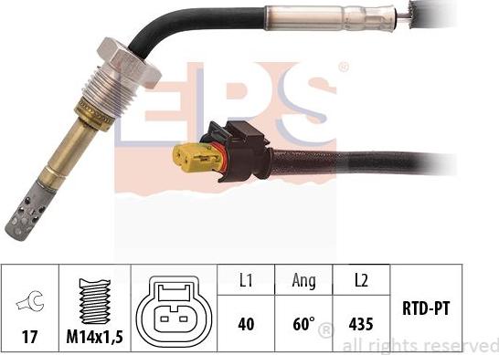 MDR EPS-1220 084 - Devējs, Izplūdes gāzu temperatūra ps1.lv
