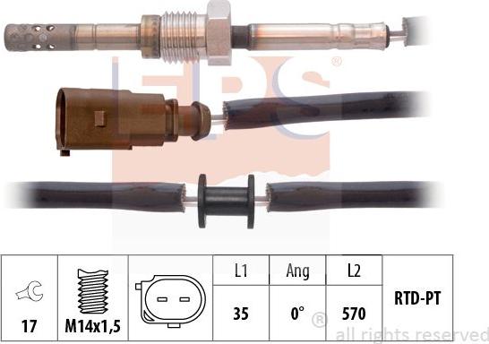 MDR EPS-1220 075 - Devējs, Izplūdes gāzu temperatūra ps1.lv