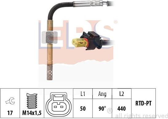 MDR EPS-1220 308 - Devējs, Izplūdes gāzu temperatūra ps1.lv