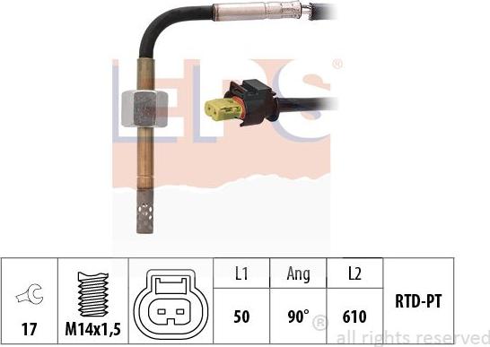MDR EPS-1220 338 - Devējs, Izplūdes gāzu temperatūra ps1.lv
