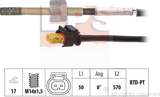 MDR EPS-1220 299 - Devējs, Izplūdes gāzu temperatūra ps1.lv