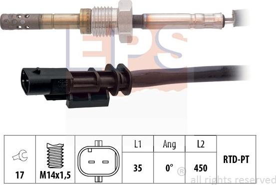 MDR EPS-1220 203 - Devējs, Izplūdes gāzu temperatūra ps1.lv