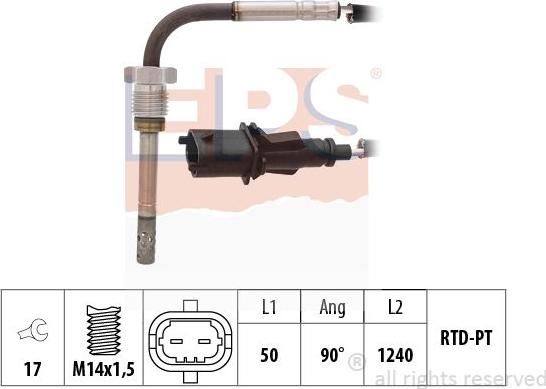 MDR EPS-1220 210 - Devējs, Izplūdes gāzu temperatūra ps1.lv