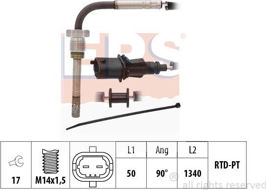 MDR EPS-1220 237 - Devējs, Izplūdes gāzu temperatūra ps1.lv